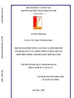 Một số giải pháp nâng cao chất lượng đội ngũ cán bộ quản lý của tổng công ty hóa chất và phân bón thuộc tập đoàn dầu khí việt nam 