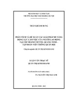 Phân tích và đề xuất các giải pháp để tăng động lực làm việc của người lao động tại chi nhánh viettel quảng ninh   tập đoàn viễn thông quân đội  
