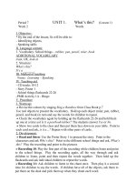 Period 7         UNIT 1 lesson 1