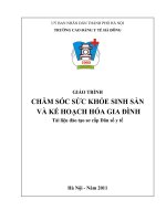 CHĂM SÓC SỨC KHỎE SINH SẢN VÀ KẾ HOẠCH HÓA GIA ĐÌNH