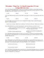 Hóa 12 nâng cao   lý thuyết trọng tâm về crom và hợp chất của crom