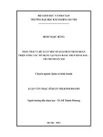 Phân tích và đề xuất một số giải pháp nhằm hoàn thiện công tác tín dụng tại ngân hàng TMCP hàng hải   chi nhánh hà nội 