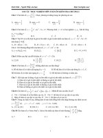 110 câu trắc nghiệm chương i môn toán lớp 12 