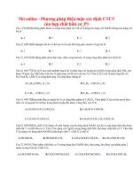 37 thi online   phương pháp biện luận xác định CTCT của hợp chất hữu cơ p1 
