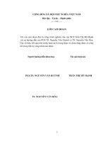 Nghiên cứu hội chứng Chổi Rồng trên cây nhãn (Dimocarpus longan Lour.) và biện pháp quản lý tổng hợp tại Đồng bằng sông Cửu Long