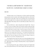 NGUYỄN TUÂN – NGƯỜI ĐẾN ĐƯỢC CÁI ĐẸP VÀ CÁI THẬT