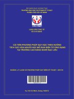 cải tiến phương pháp dạy học theo hướng tích cực hóa người học mô đun điện tử ứng dụng tại trường cao đẳng nghề bạc liêu 