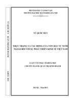 Thực trạng và tác động của vốn đầu tư nước ngoài đối với sự phát triển kinh tế việt nam  
