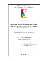 Hoàn thiện trình độ quản lý của cán bộ công chức, viên chức Ban quản lý dự án hạ tầng đô thị - Sở xây dựng Hà Nội