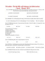 Thi online   ôn tập dẫn xuất halogen của hiđrocacbon – ancol – phenol   đề 2 