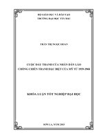 Cuộc đấu tranh của nhân dân lào chống chiến tranh đặc biệt của mỹ từ 1959 1968 