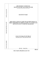 Phân tích và đề xuất một số giải pháp nhằm cải thiện tình hình tài chính tại công ty cổ phần xây dựng sản xuất và thương mại hải hà 