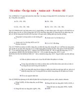 24 thi online   ôn tập amin – amino axit – protein   đề 4 