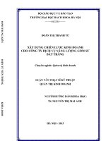 Xây dựng chiến lược kinh doanh cho công ty dịch vụ năng lượng gốm sứ bát tràng 