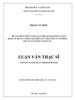 Phân tích và đề xuất một số giải pháp tuyển dụng, sử dụng và đào tạo nhân lực cho công ty cổ phần đầu tư xây dựng nam tuấn 