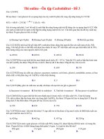 15 thi online   ôn tập cacbohiđrat   đề 3 