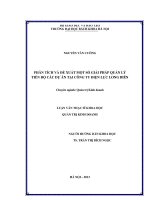 Phân tích và đề xuất một số giải pháp quản lý tiến độ các dự án tại công ty điện lực long biên 