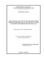 Phân tích đề xuất một số giải pháp hoàn thiện kiểm soát hệ thống sản xuất tại công ty TNHH panasonic electronic devices việt nam 