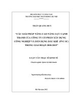 Các giải pháp nâng cao năng lực cạnh tranh của công ty cổ phần xây dựng công nghiệp và dân dụng dầu khí (PVC IC) giai đoạn 2010 2015 