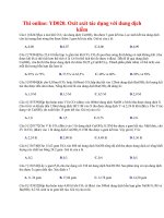 38 thi online YD020  oxit axit tác dụng với dung dịch kiềm 