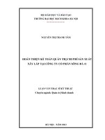 Hoàn thiện kế toán quản trị chi phí sản xuất xây lắp tại công ty cổ phần sông đà 11 