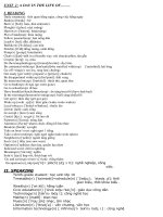 Tổng hợp từ vựng và ngữ pháp lớp 10