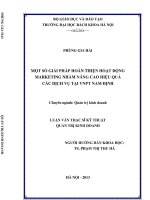 Một số giải pháp hoàn thiện hoạt động marketing nhằm nâng cao hiệu quả các dịch vụ tại VNPT nam định  