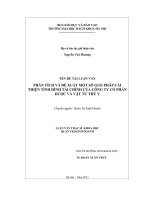 Phân tích và đề xuất một số giải pháp cải thiện tình hình tài chính của công ty cổ phần dược và vật tư thú y  