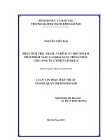 Phân tích thực trạng và đề xuất một số giải pháp nhằm nâng cao khả năng trúng thầu cho công ty cổ phần licogi 14 