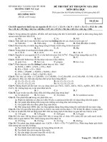 Đề thầy tào mạnh đức thi thử môn hóa