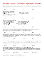 Thi online   tổng ôn lý thuyết phản ứng trong hoá học vô cơ 