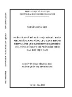 Phân tích và đề xuất một số giải pháp nhằm nâng cao năng lực cạnh tranh trong lĩnh vực kinh doanh bảo hiểm của tổng công ty cổ phần bảo hiểm dầu khí việt nam  