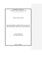 Một số giải pháp cải thiện công tác quản lý thuế thu nhập cá nhân tại cục thuế nghệ an  