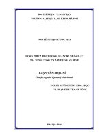 Hoàn thiện hoạt động quản trị nhân lực tại tổng công ty xây dựng an bình 
