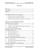 Khóa luận tốt nghiệp Thiết kế nhà máy Bia năng suất 50 triệu lítnăm từ nấu và lên men Bia nồng độ cao 14oBX sử dụng 50% nguyên liệu thay thế trong đó 25% là đại mạch Việt Nam và 25% là đường