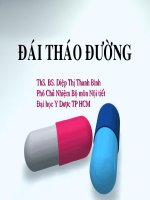 Bài Giảng Đái Tháo Đường