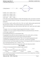 Hóa 11 - Bài tập Photpho va hop chat