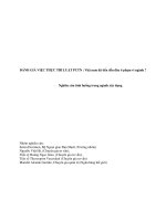 ĐÁNH GIÁ VIỆC THỰC THI LUẬT PCTN : Việt nam đã tiến đến đâu ở phạm vi ngành