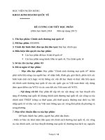 Đề cương chi tiết học phần chính sách thương mại quốc tế