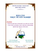 ĐÁNH GIÁ KẾT QUẢ CHĂM SÓC SAU MỖ GÃY XƯƠNGCẲNG CHÂN TẠI KHOA CHẤN THƯƠNG CHỈNH HÌNH BỆNH VIỆN TRUNG ƯƠNG HUẾ