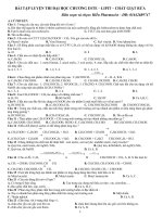 BÀI tập LUYỆN THI đại học CHƯƠNG ESTE 2013 2014 