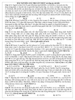 Bai tap hóa học gia tri gan nhat co dap an chi tiet