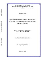 Một số giải pháp chiến lược kinh doanh của công ty TNHH thương mại và dịch vụ tt đến năm 2015 