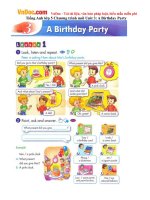 Tiếng Anh lớp 5 Chương trình mới Unit 3: A Birthday Party