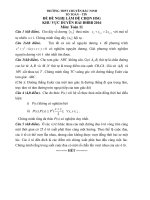 Đề thi duyên hải đồng bằng bắc bộ môn toán lớp 11 năm 2016   đề đề xuất trường THPT chuyên bắc ninh 