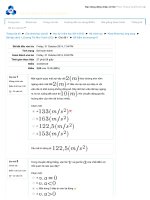 Đáp án BKEL chương 1 môn Vật Lí 1 Đại Học Bách Khoa Hồ Chí Minh