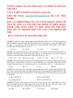 FILE WORD 710 CAU HOA HAY VA KHO TRONG DE THI THU DAI HOC 
