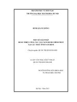 Một số giải pháp hoàn thiện công tác cải cách hành chính thuế tại Cục thuế tỉnh Nam Định