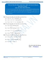 Bai 24 BTTL ung dung dao ham tim GTLN gtnn phan 02 