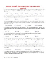 14 thi online   phương pháp kết hợp bảo toàn điện tích và bảo toàn nguyên tố 